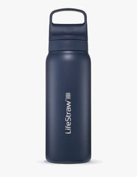 LifeStraw Go filterflaske i blå rustfritt stål, 0,7 liter, fra OPTIFY